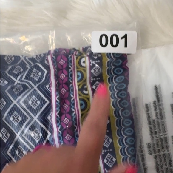 One Clothing Navy and Pink Geometric tunic size small crochet details colorful - Picture 8 of 8